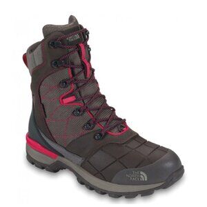 The North Face Snowsquall Tall Boots Women 8.5 Brown Lace Up PrimaLoft Waterproo